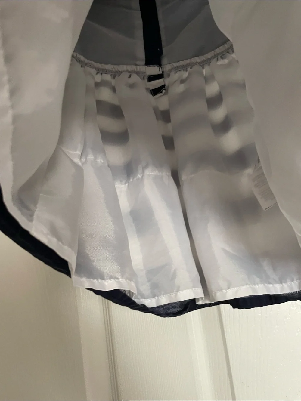 Young Dimension 12-18 Months Navy & White Striped Girls' Cotton Dress